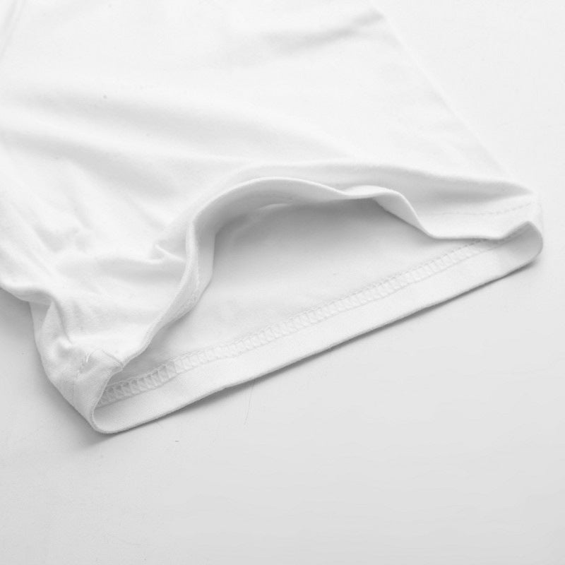 Fashion Short Sleeve T-shirt Black Crow Pattern