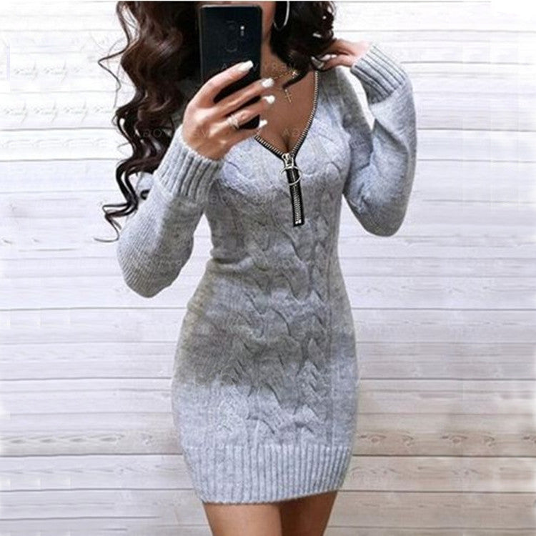 European And American Knitwear Dress Women