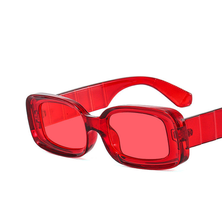 European And American Square Sunglasses Jelly Color Personality