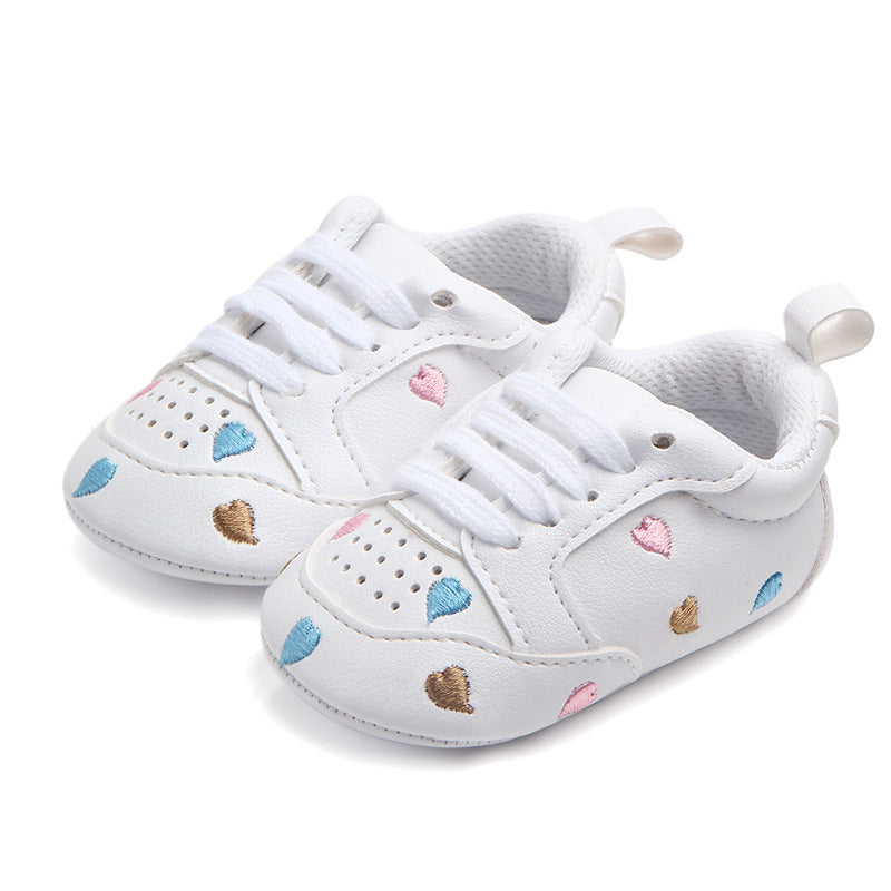 Sports Red Heart Five-star Baby's Shoes Toddler Shoes Soft Sole