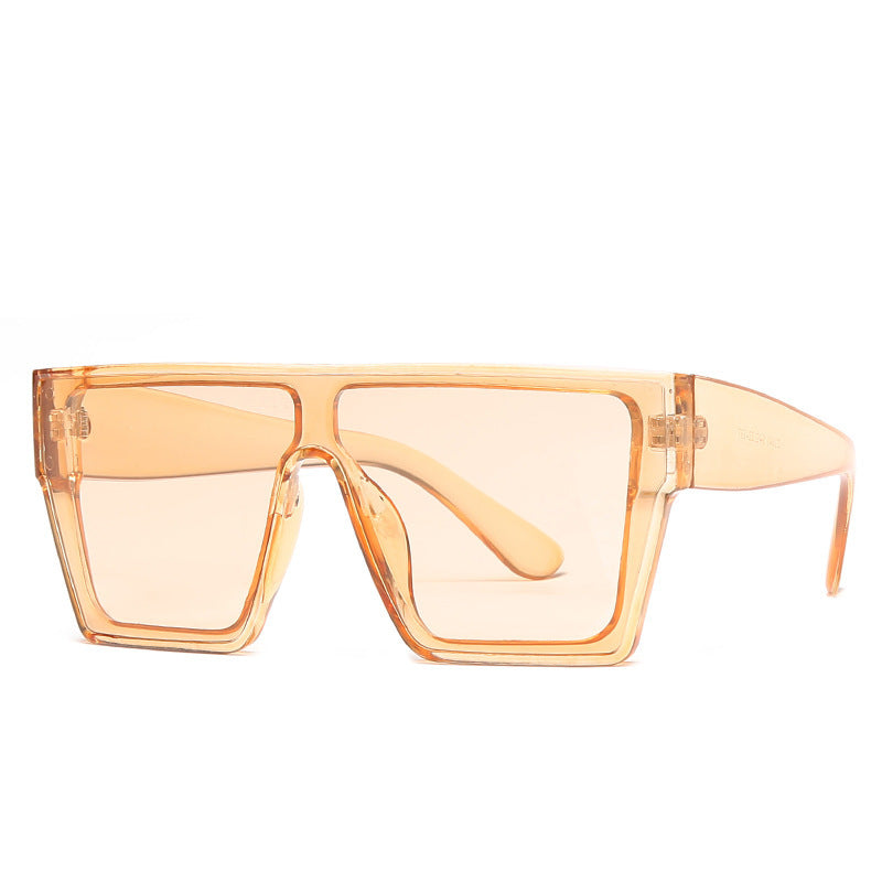 Large Frame Leopard Print Sunglasses