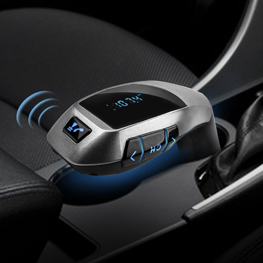 X5 Vehicular Bluetooth MP3 Player Blue Light Button And LED Display