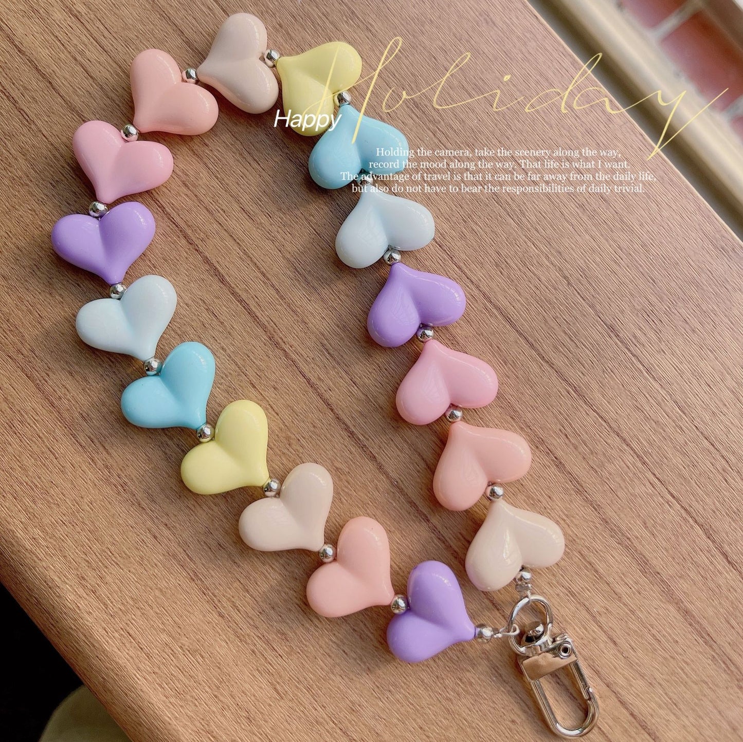 Rainbow Building Blocks Pendant Pendant Mobile Phone Lanyard Keychain