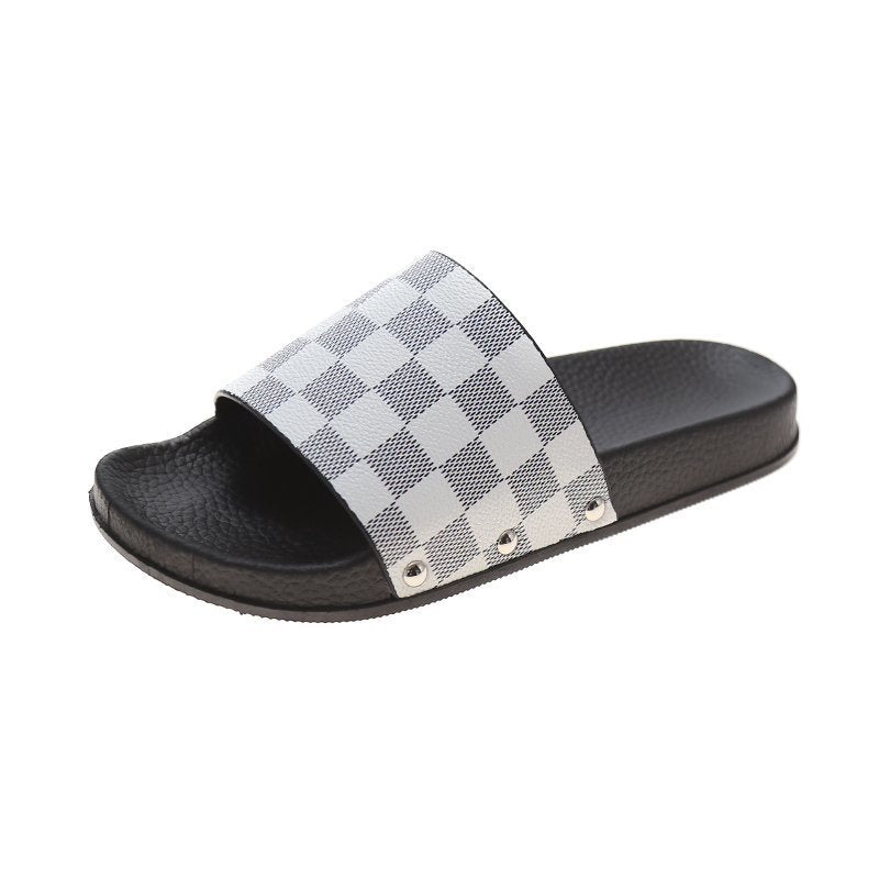 Summer Outdoor Wear Korean Style New Fashion Flip-flops Soft Bottom Bathroom Couple Outdoor Slippers