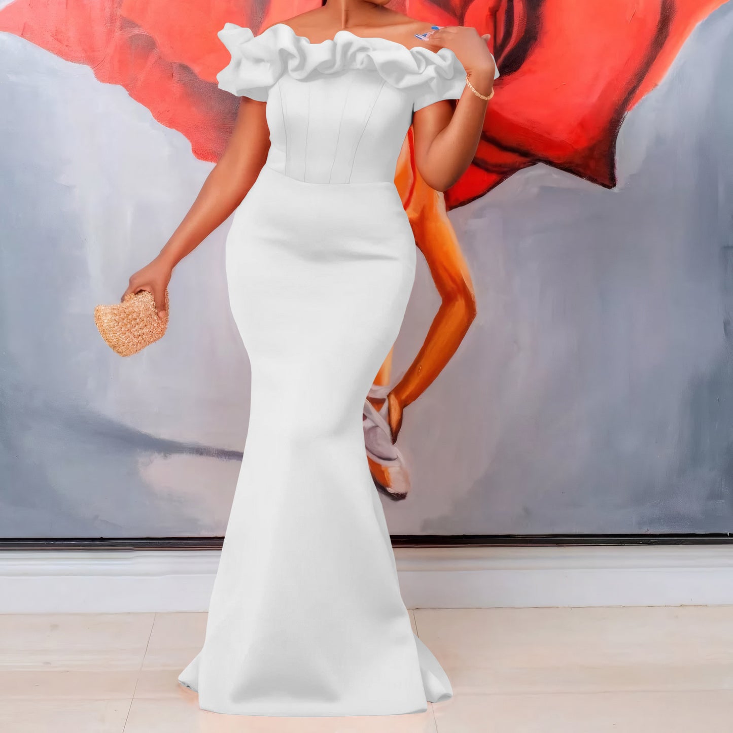 Women's Summer One Collar Fishtail Long Dress