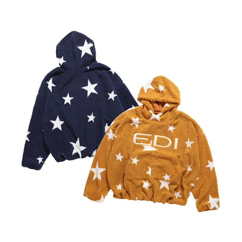 American Street Style Loose Hooded Sweater For Men And Women