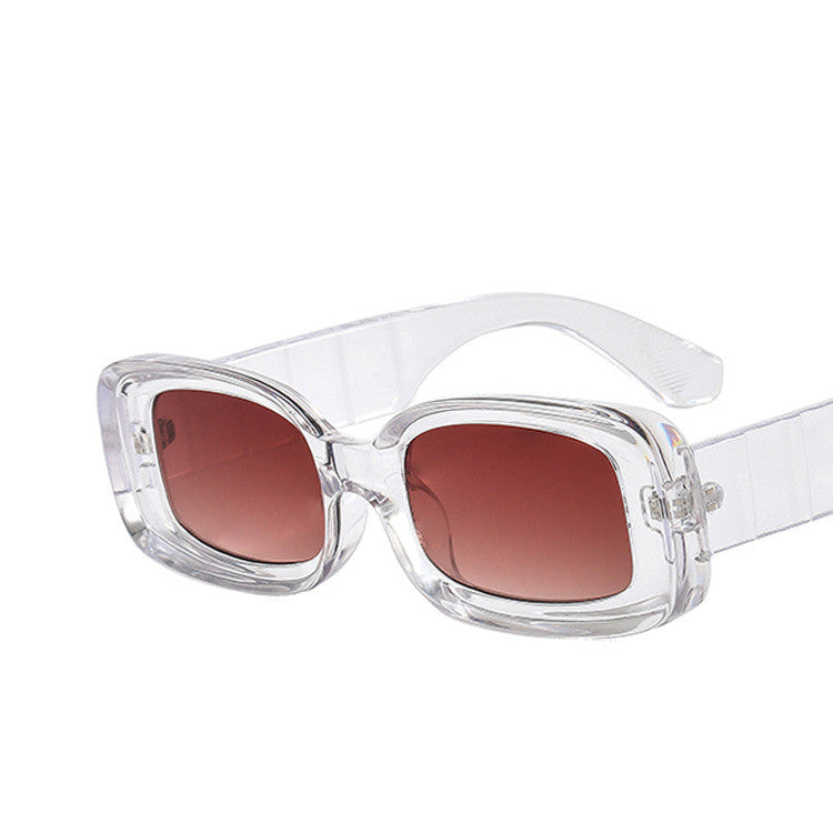 European And American Square Sunglasses Jelly Color Personality