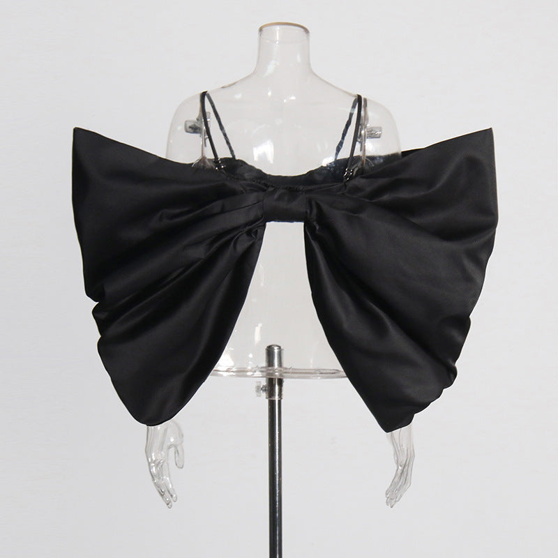 New Big Bow Design High Sense Display Flattering Camisole Female