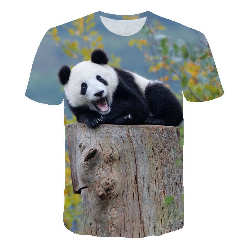 Summer New Children's T-shirt, Animal Panda 3D Digital Printing Casual And Comfortable T-shirt, Abundant Supply