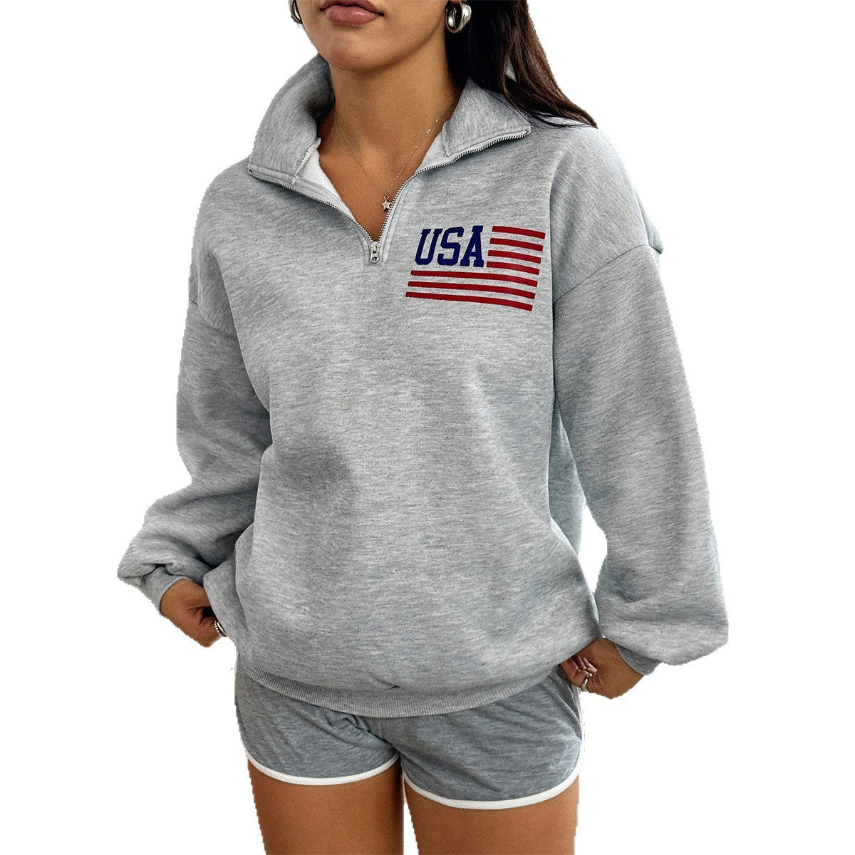 Casual Style Turtleneck Long Sleeve Women's Sweater Women's Clothing