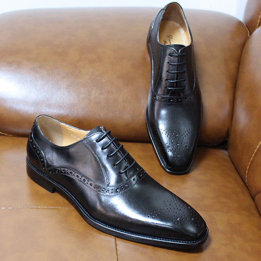 Japanese Classic Men's Business Casual Leather Shoes