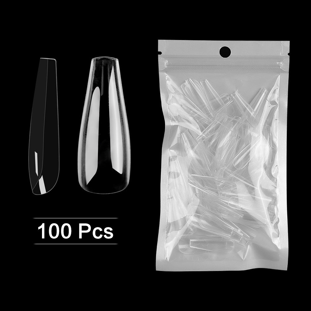 Nail Enhancement Piece 100 Pieces Bagged Transparent