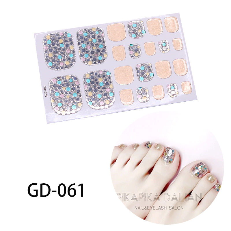 Stamping Removable French Foot Sticker For Nail Enhancement