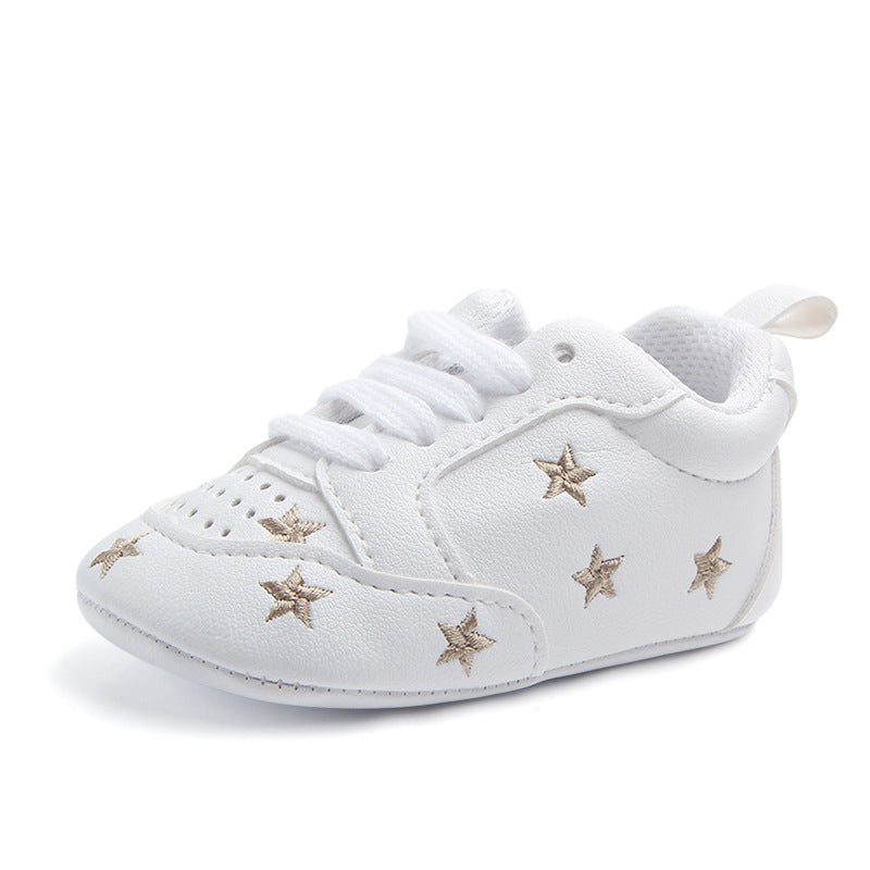 Sports Red Heart Five-star Baby's Shoes Toddler Shoes Soft Sole