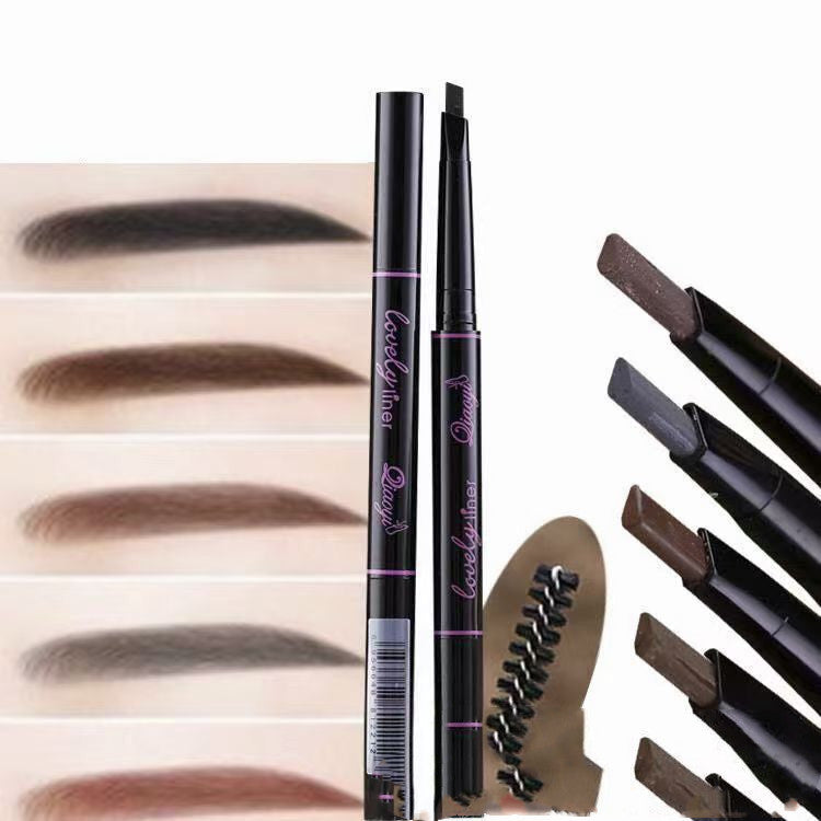 Rotate Eyebrow Pencil Triangle Headband Eyebrow Brush Not Easy To Makeup Not Smudge