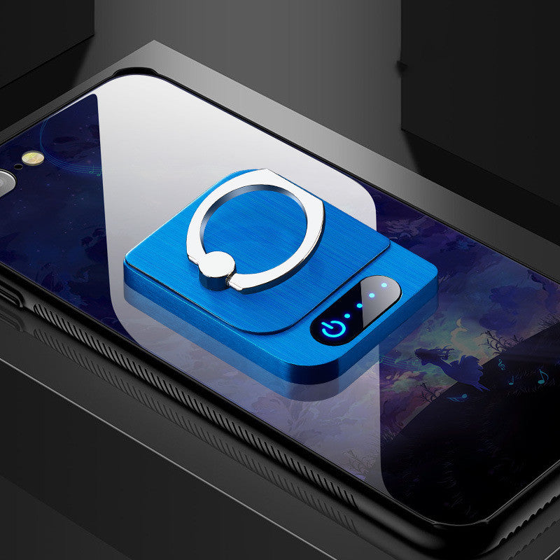 Fingerprint Sensor Touch Ignition Mobile Phone Holder Creative Usb Ring Buckle