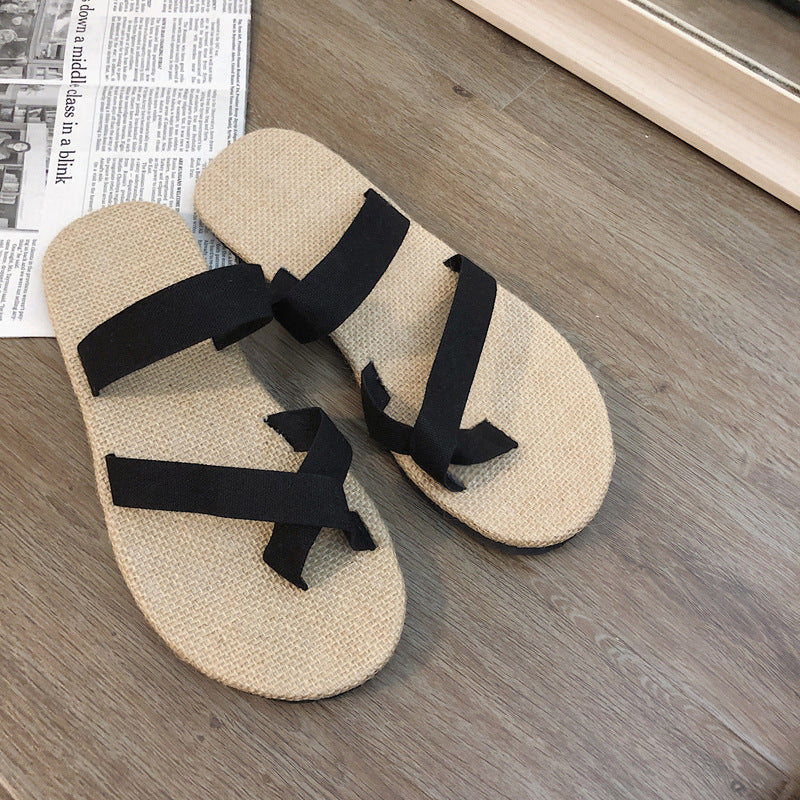 Chinese Style Linen Slippers Men