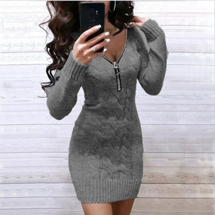 European And American Knitwear Dress Women