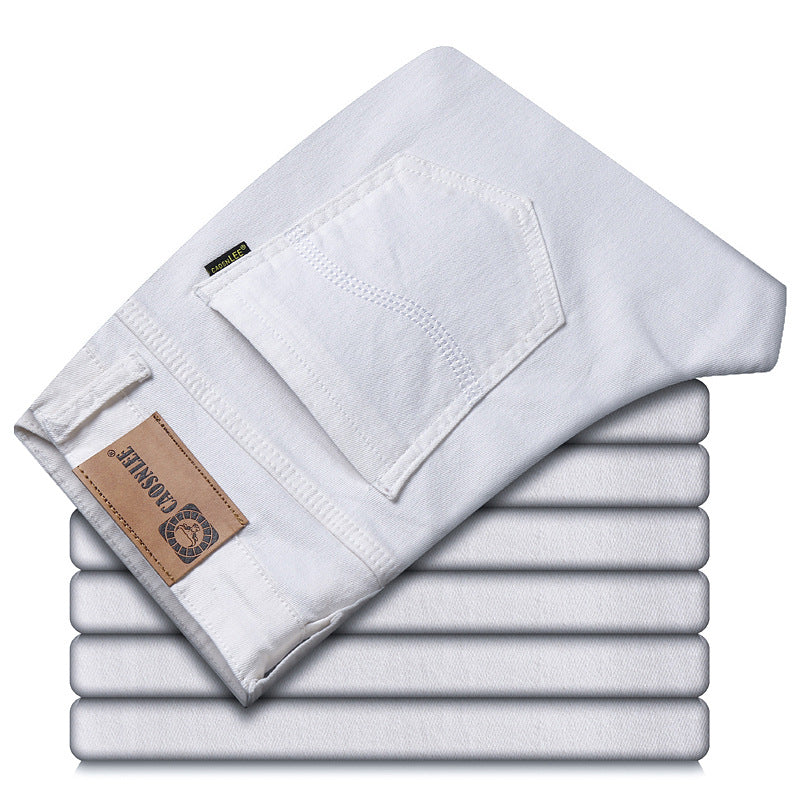 Youth Jeans Straight Leg Trend To Work Slim Casual Long Pants