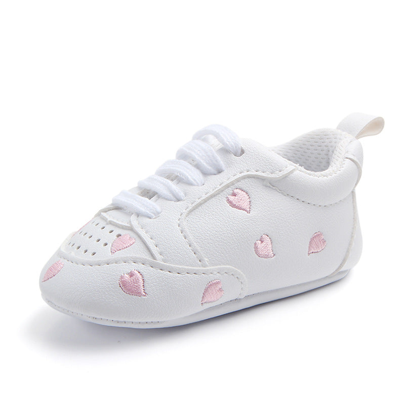 Sports Red Heart Five-star Baby's Shoes Toddler Shoes Soft Sole