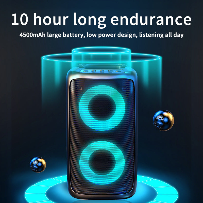 Home Lightweight Bluetooth Dual Subwoofer Speaker