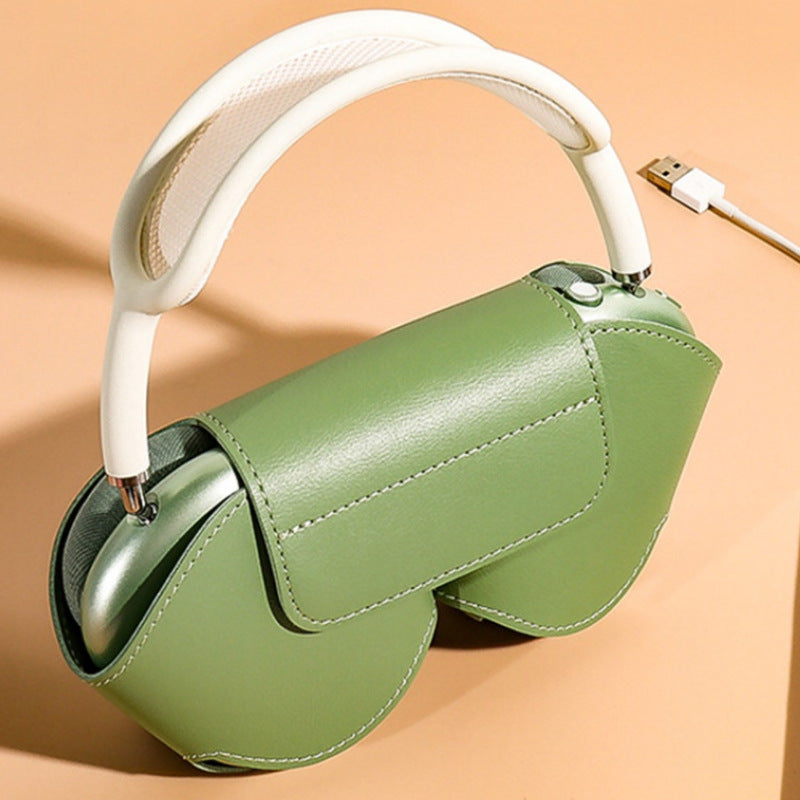 Headworn Leather Bluetooth Headset Bag