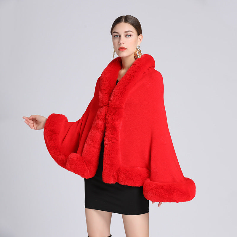 Shawl Cape Knitted Cardigan Coat For Women