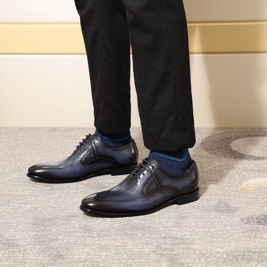 Classic Business Formal Leather Shoes Cross-border Men's Shoes