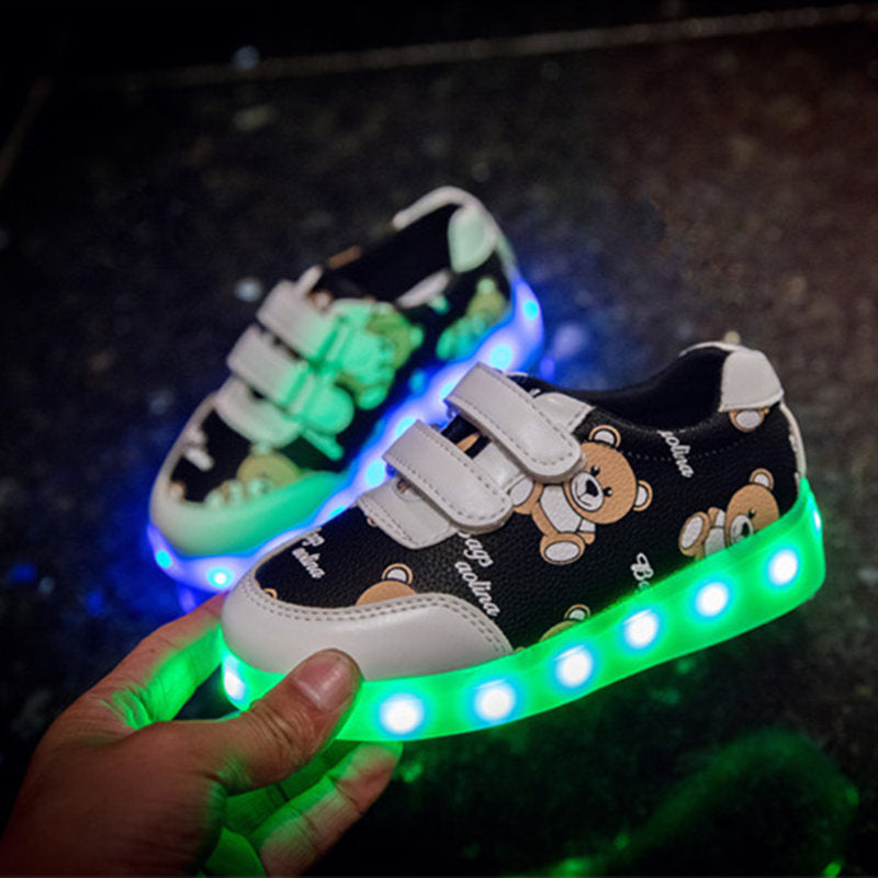 USB Charging Wings Led Children's Luminous Shoes