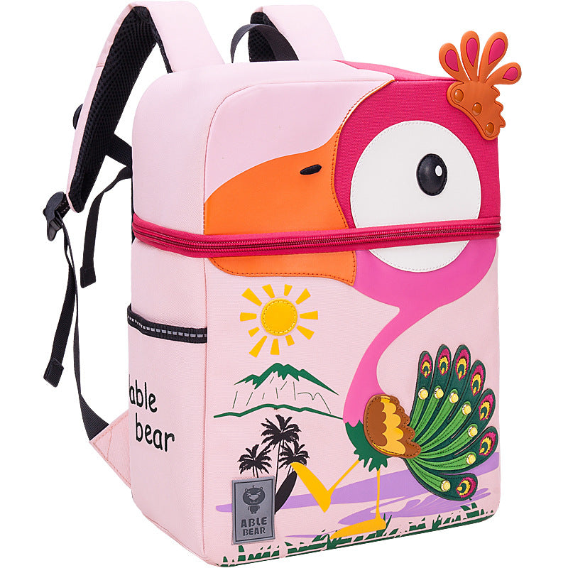 Cute Cartoon Kindergarten 5 Years Old Men And Women With Backpacks