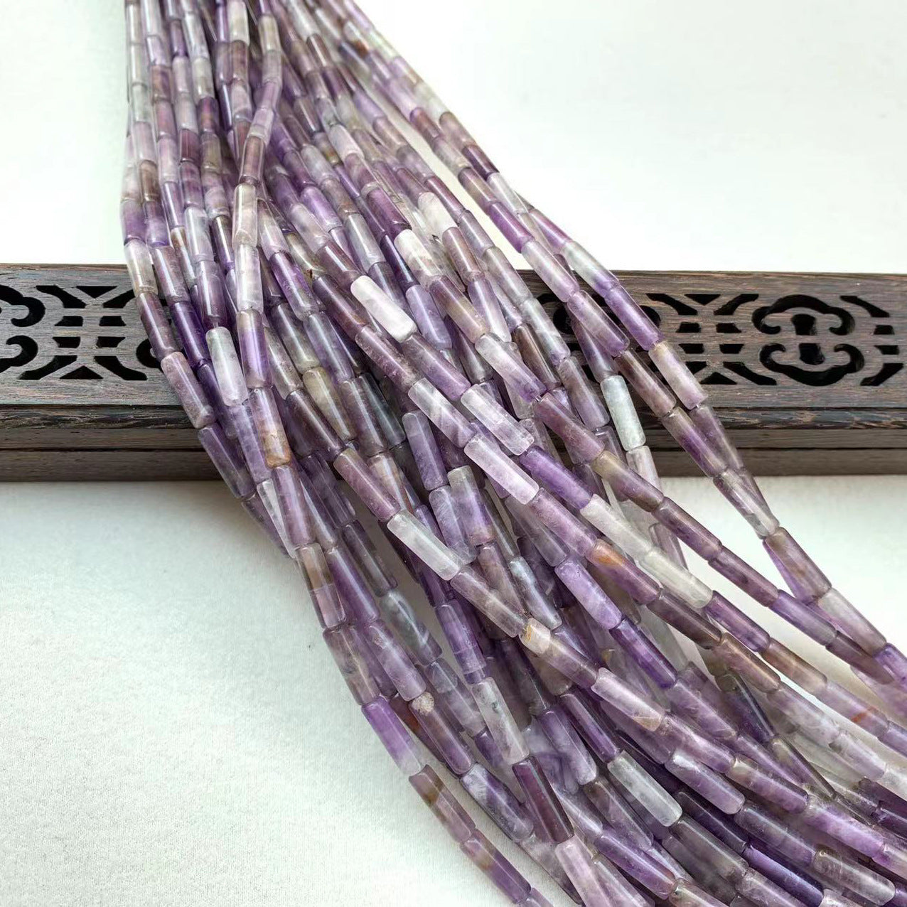 Natural Agate Tube Beaded Beaded Hairpin Headwear Handmade Diy Accessories