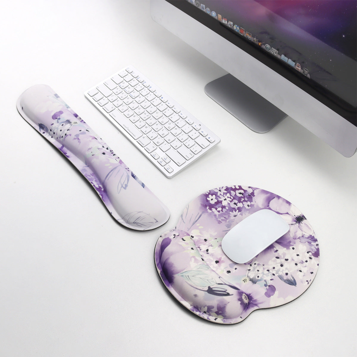 Keyboard Support Milk Silk Fabric Comfortable Feel Office