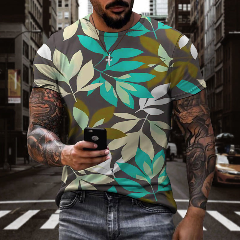 Plant Men And Women 3d T-Shirt Digital Printing Sports Short Sleeves
