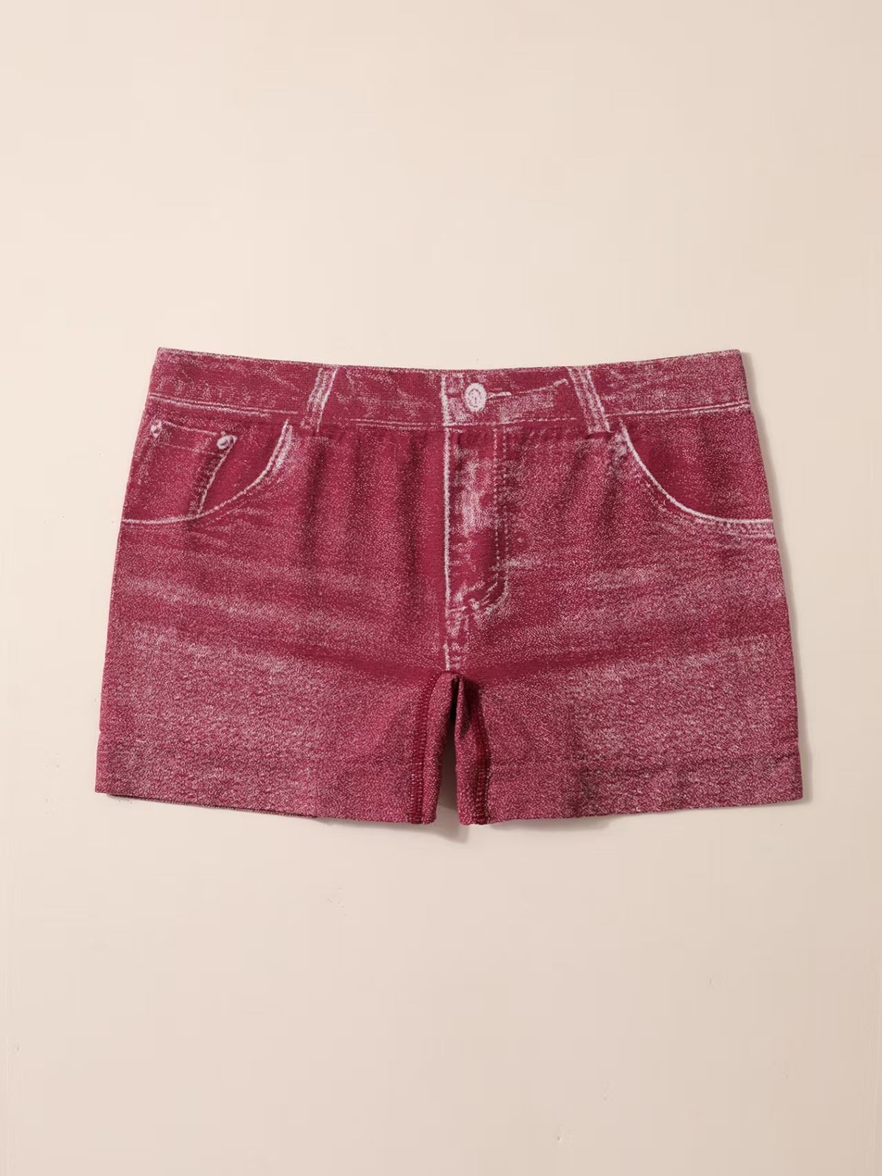 Women's Seamless Printed Denim Boxers