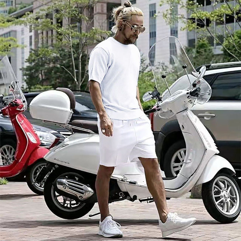 Men's Running Loose Casual Vacation Two-piece Suit