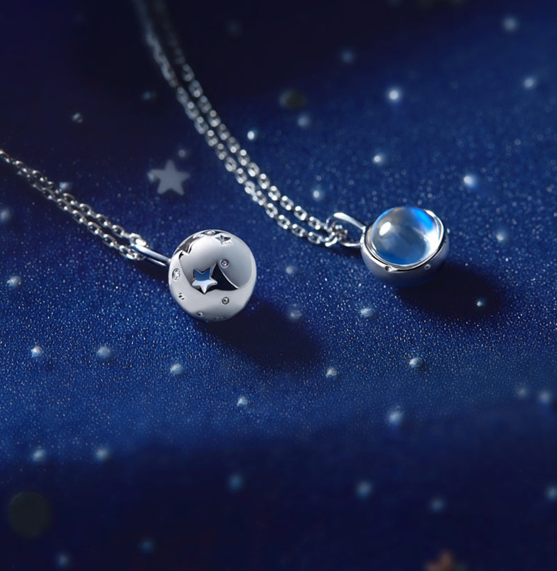 New Moonlight Stone Necklace Female